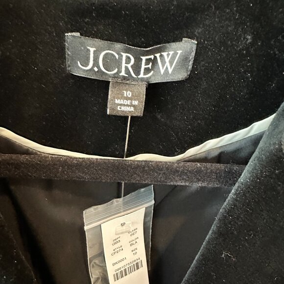 NWT - J. Crew Women's Alexandra Black Velvet Blazer/Jacket . - Picture 6 of 14